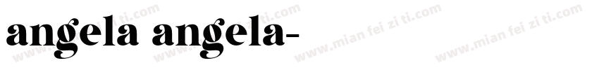 angela angela字体转换